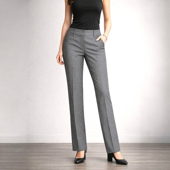 7th avenue Pants - NY & Co 7th Avenue Pants Size 2 Micro Check Dress Slacks Workwear Career Trouser